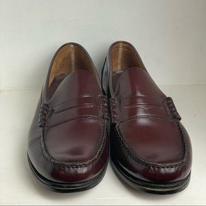 Florsheim Men’s Size 10 D Berkley Penny Loafers Burgundy Leather Shoes Leather